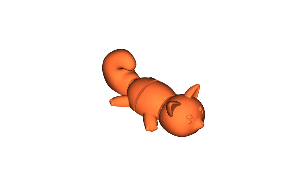Porte-clés à figurine articulée Shiba Inu