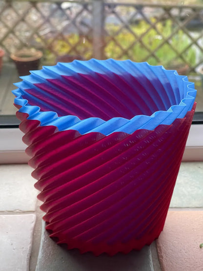 Pot de plante empilable en spirale/vase