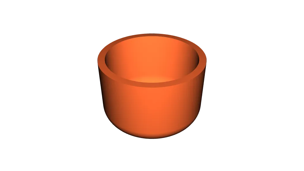 Pot de plante rond minimaliste