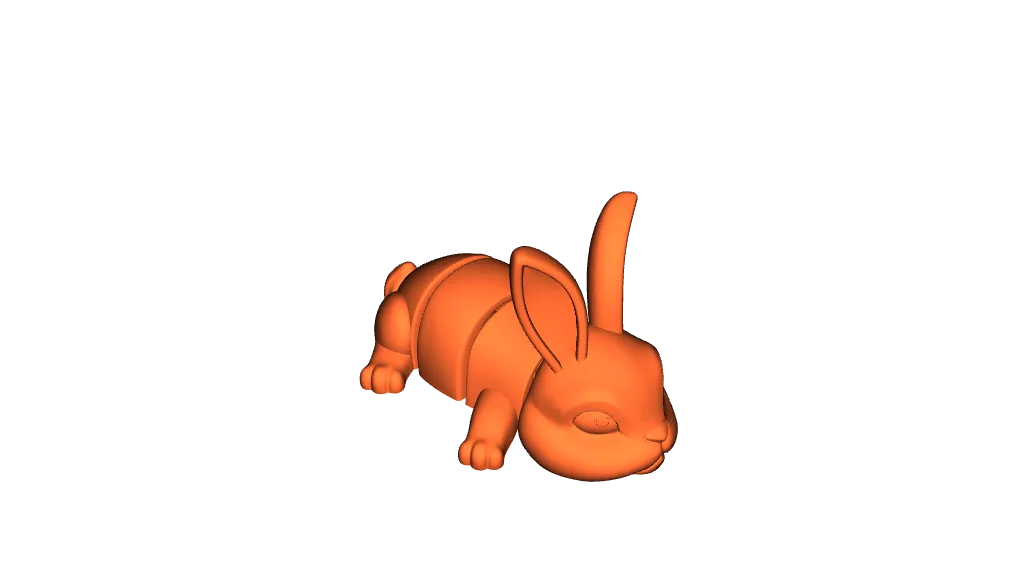 Porte-clés à figurine articulée Lapin