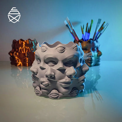 Vase Multi-Facettes - Élégance Unique | PolyPrestige3D