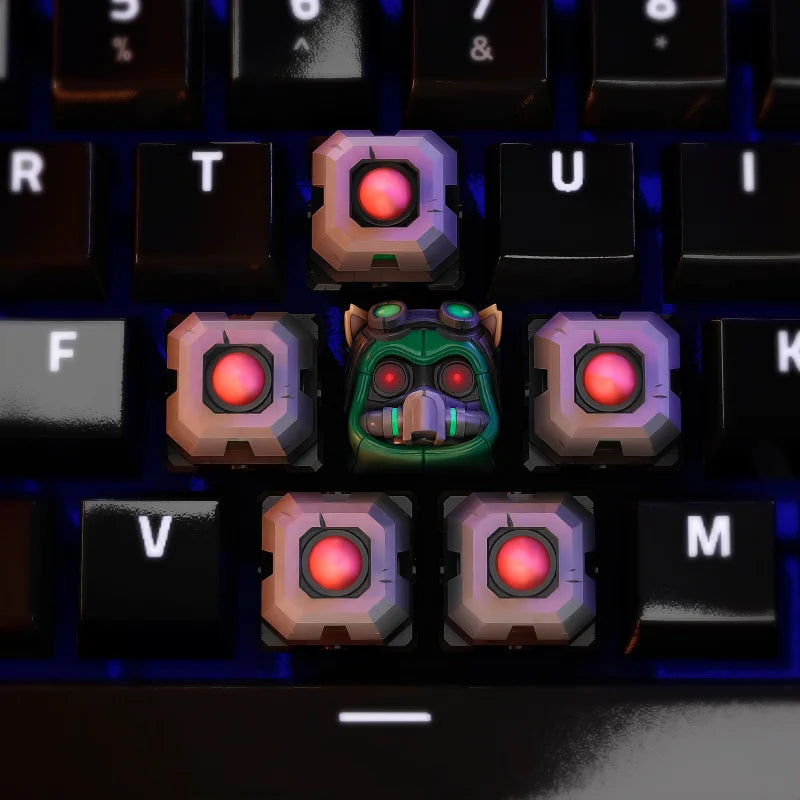 keycaps Teemo Omega Squad  - LOL - Clavier mécanique