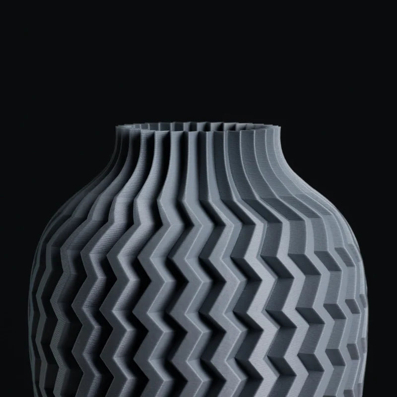 Vase Texture Zigzag - PolyPrestige 3D