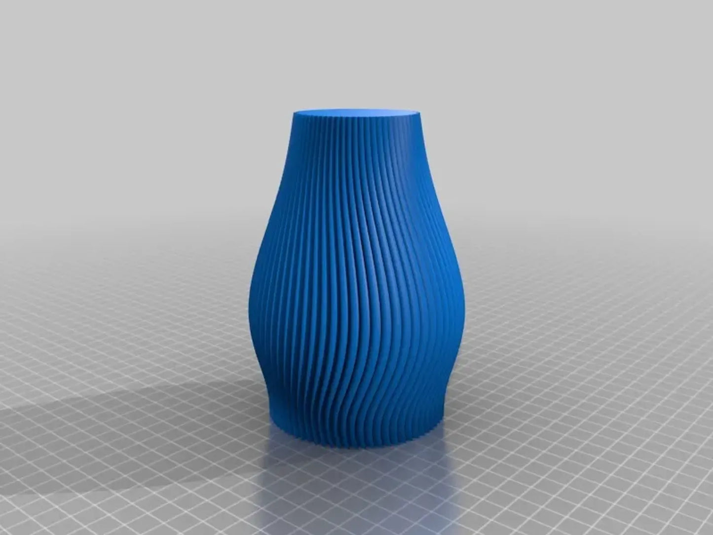 Vase à nervures