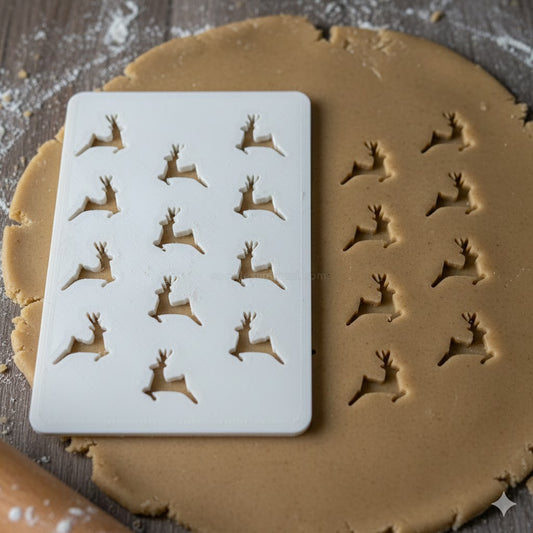 Emporte-pièce Renne - Découpoir Biscuit Noël en Relief