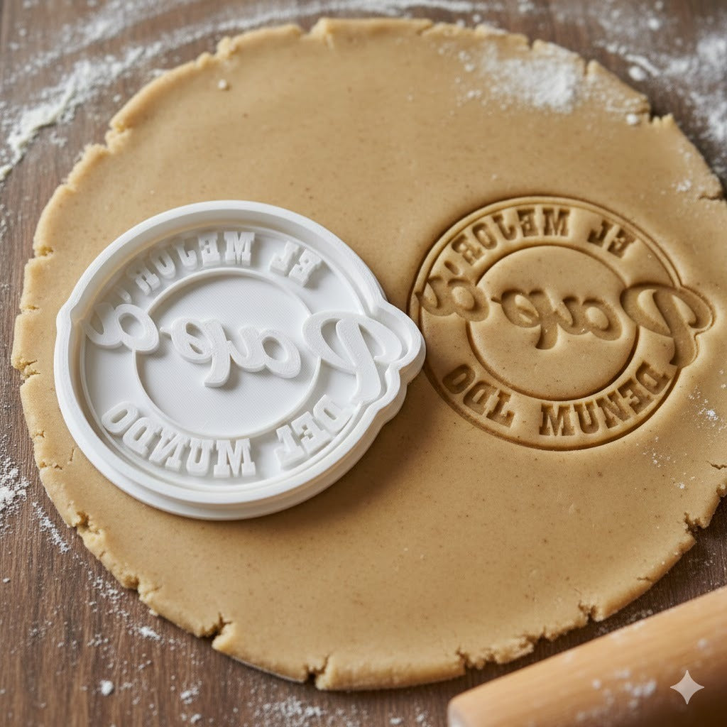 Emporte-pièce El Mejor Papá del Mundo - Fête des Pères - Biscuit Personnalisé