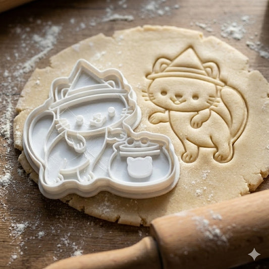 Emporte-pièce Chat Sorcier