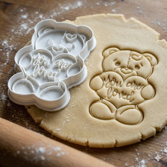 Emporte-pièce Ourson "You are loved"