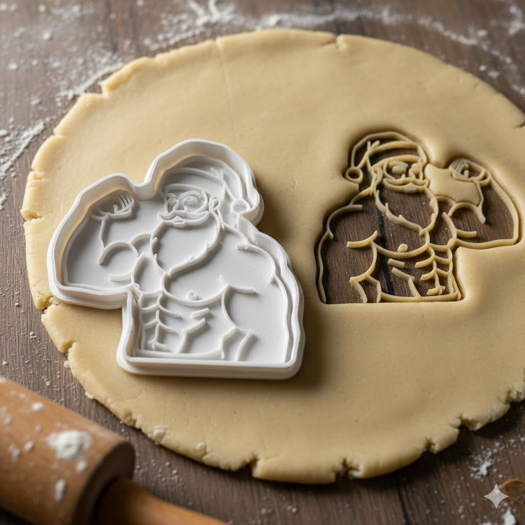 Emporte-pièce Père Noël Musclé