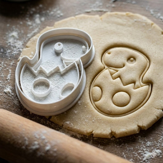 Emporte-Pièce Dinosaure Bébé - Cookie Cutter Dino Kawaii pour Biscuits et Pâtisserie