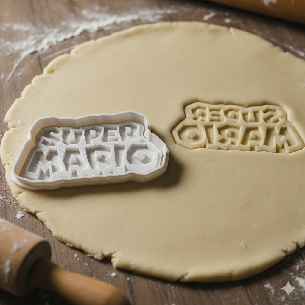 Emporte-Pièce Super Mario Logo - Découpoir Pâtisserie Personnalisé