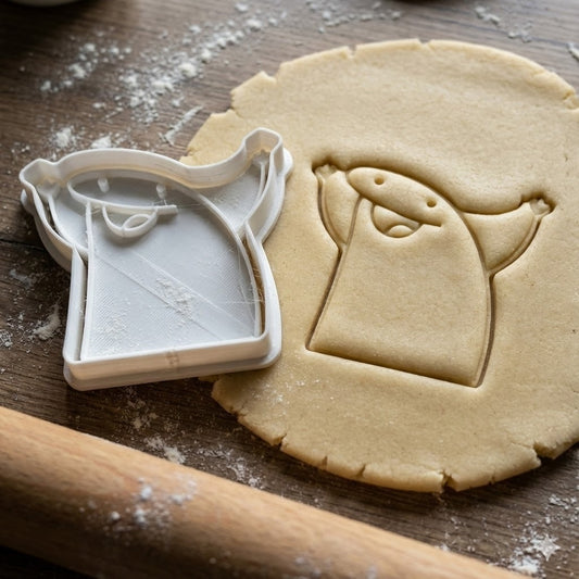 Emporte-Pièce Flork Célébration - Découpoir Mème Kawaii pour Biscuits et Pâtisserie