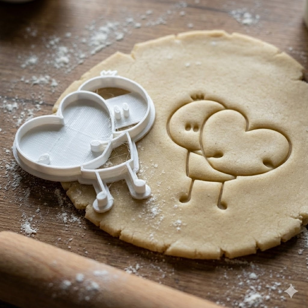 Emporte-Pièce Personnage Cœur - Découpoir Pâtisserie Kawaii