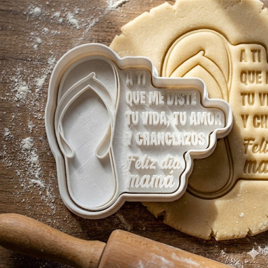 Emporte-pièce Chancla Fête des Mères - A ti que me diste tu vida