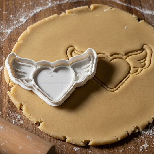 Emporte-pièce Cœur avec Ailes