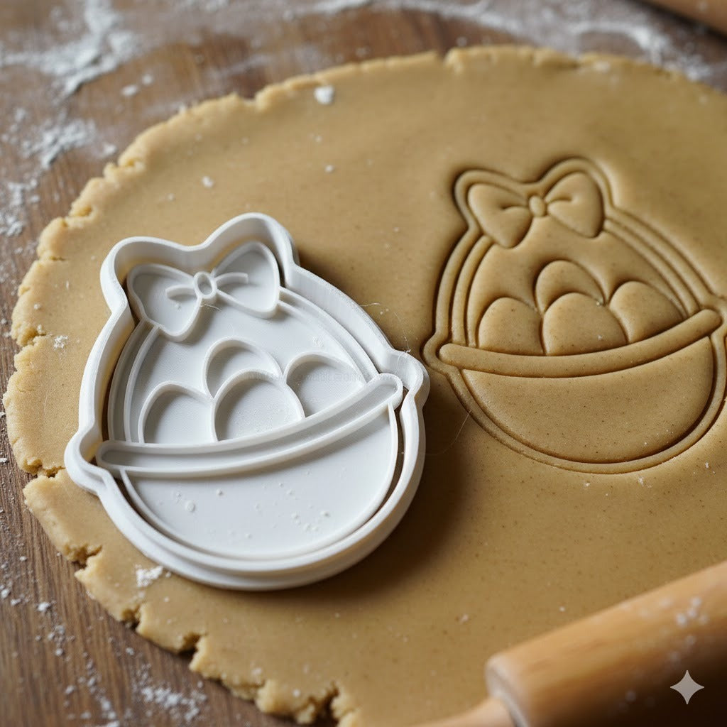 Emporte-pièce Panier de Pâques avec Œufs