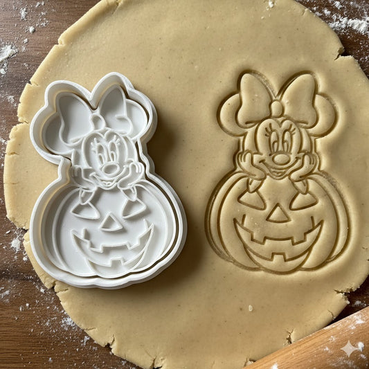 Emporte-pièce Minnie Citrouille Halloween - Découpoir Pâtisserie 3€