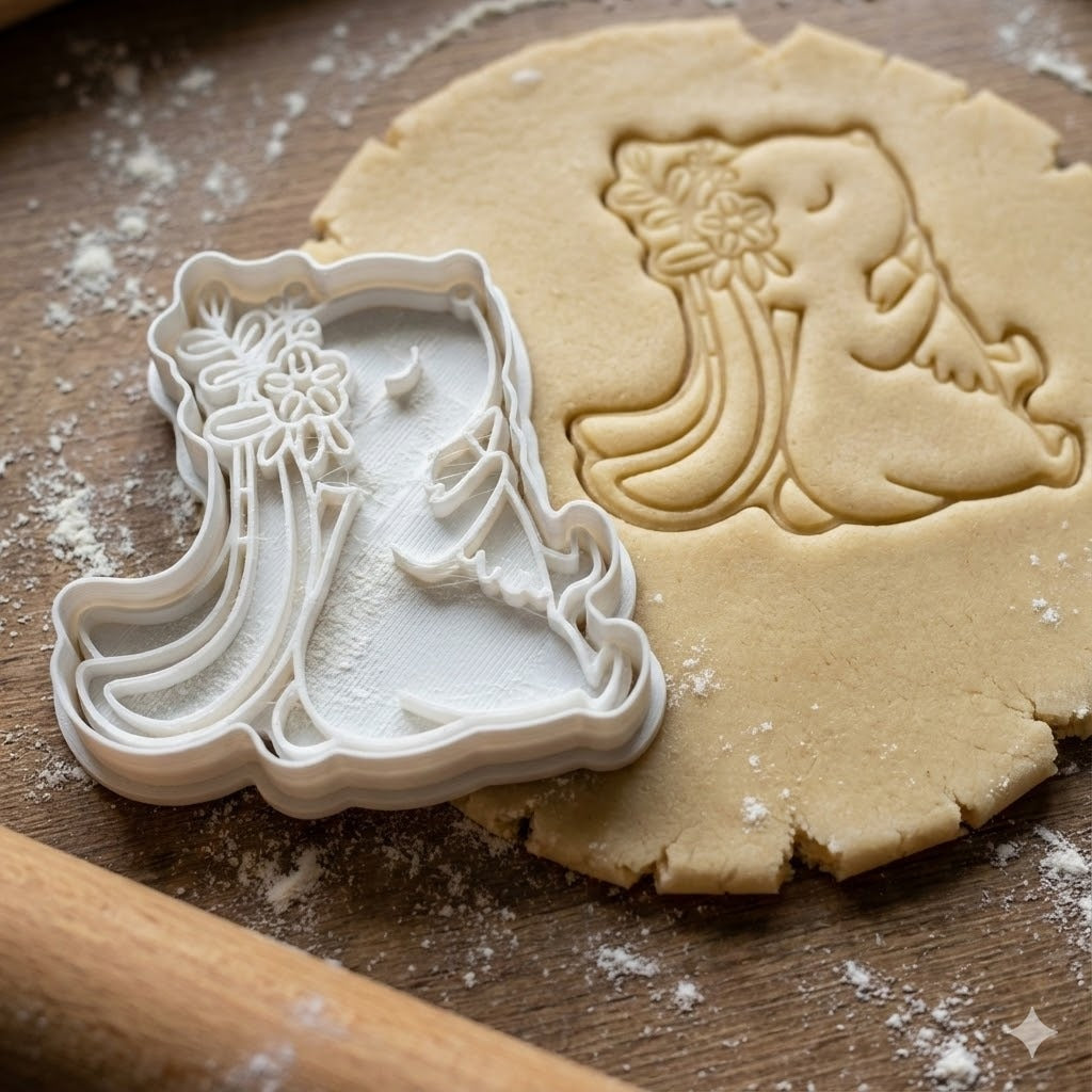 Emporte-pièce Lapin Kawaii Fleurs - Pâques