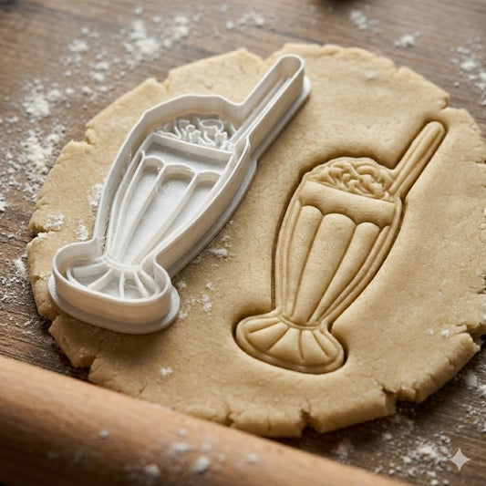 Emporte-pièce Milkshake - Découpoir Pâtisserie pour Biscuits Gourmands