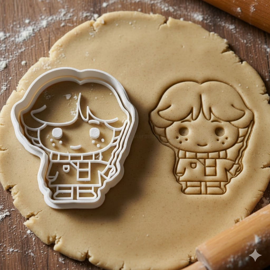 Emporte-pièce Ron Weasley avec Baguette Magique - Découpoir Biscuit Pâtisserie