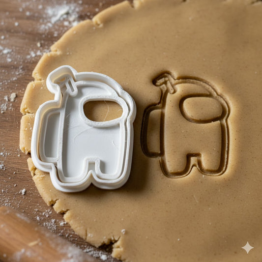 Emporte-pièce Among Us avec Paille - Découpoir Personnage Jeu Vidéo