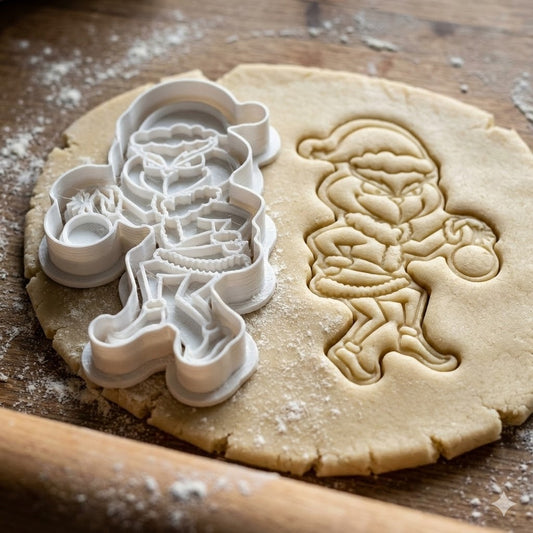 Emporte-pièce Grinch Noël - Père Noël Kawaii