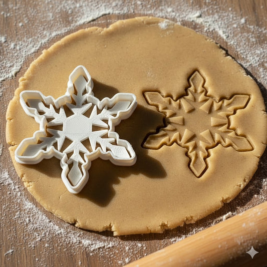 Emporte-pièce Flocon de Neige - Découpoir Biscuit Pâtisserie Hiver Noël