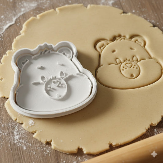 Emporte-pièce Care Bears Bisounours - Tête Ourson Kawaii pour Biscuits et Pâtisserie