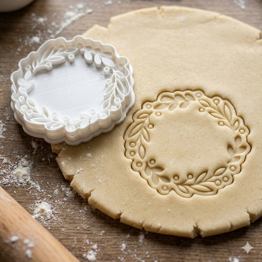 Emporte-pièce Couronne de Feuillage - Cercle Décoratif Feuilles