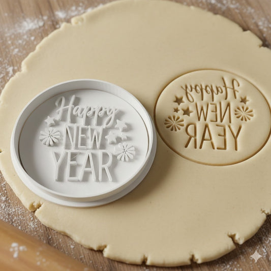 Emporte-pièce Happy New Year - Biscuits Nouvel An Festifs