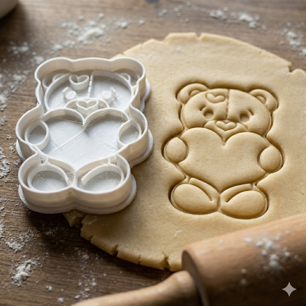 Emporte-pièce Ourson avec Cœur