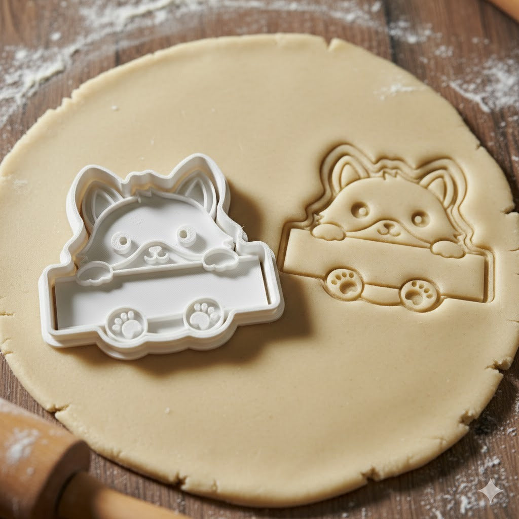 Emporte-Pièce Renard avec Étiquette Personnalisable - Cookie Cutter Kawaii
