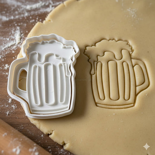 Emporte-Pièce Chope de Bière - Découpoir Professionnel pour Pâtisserie