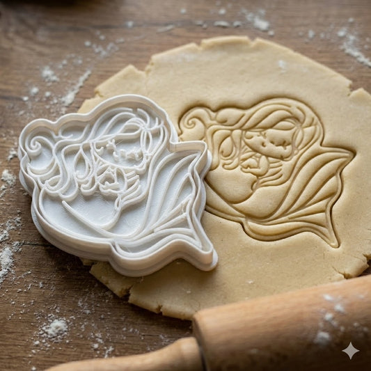 Emporte-Pièce Sirène - Découpoir Pâtisserie Kawaii pour Biscuits et Cookies
