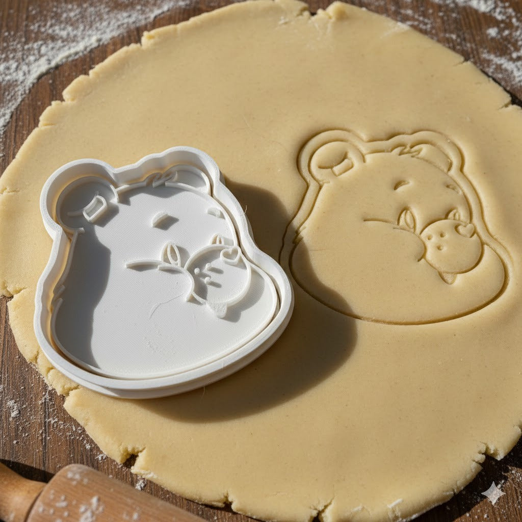 Emporte-pièce Bisounours - Découpoir Tête Ourson Kawaii pour Biscuits et Pâtisserie