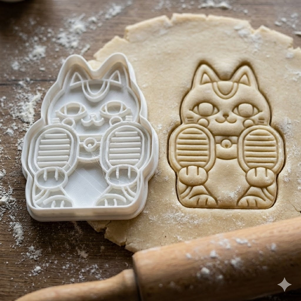 Emporte-pièce Chat Porte-Bonheur Maneki Neko