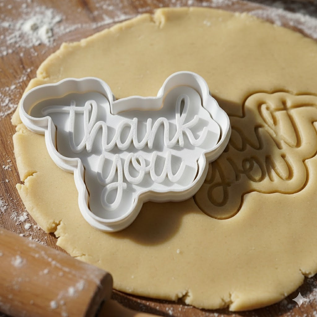 Emporte-pièce Thank You - Découpoir Pâtisserie Remerciement