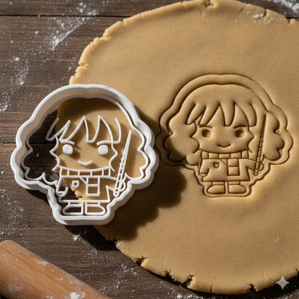 Emporte-pièce Hermione Granger avec Baguette Magique - Cookie Cutter Kawaii