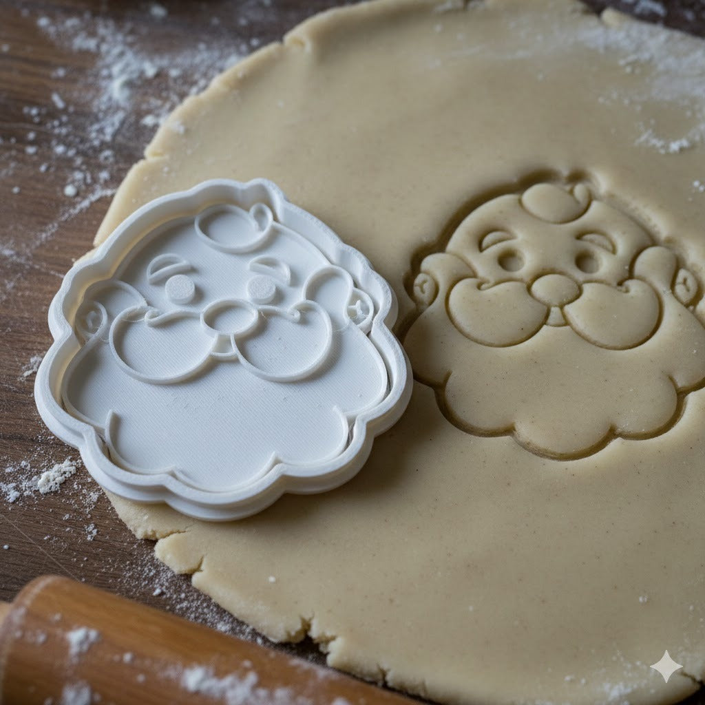 Emporte-pièce Tête de Père Noël