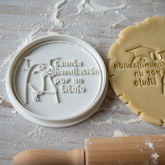 Emporte-pièce Personnalisé Flork Diplômé - Biscuit Message Humour