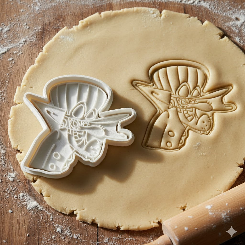 Emporte-pièce Dick Dastardly - Découpoir Personnage Cartoon pour Biscuits et Pâtisserie