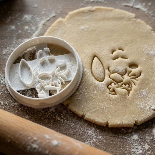 Emporte-pièce Snoopy avec Woodstock 5cm