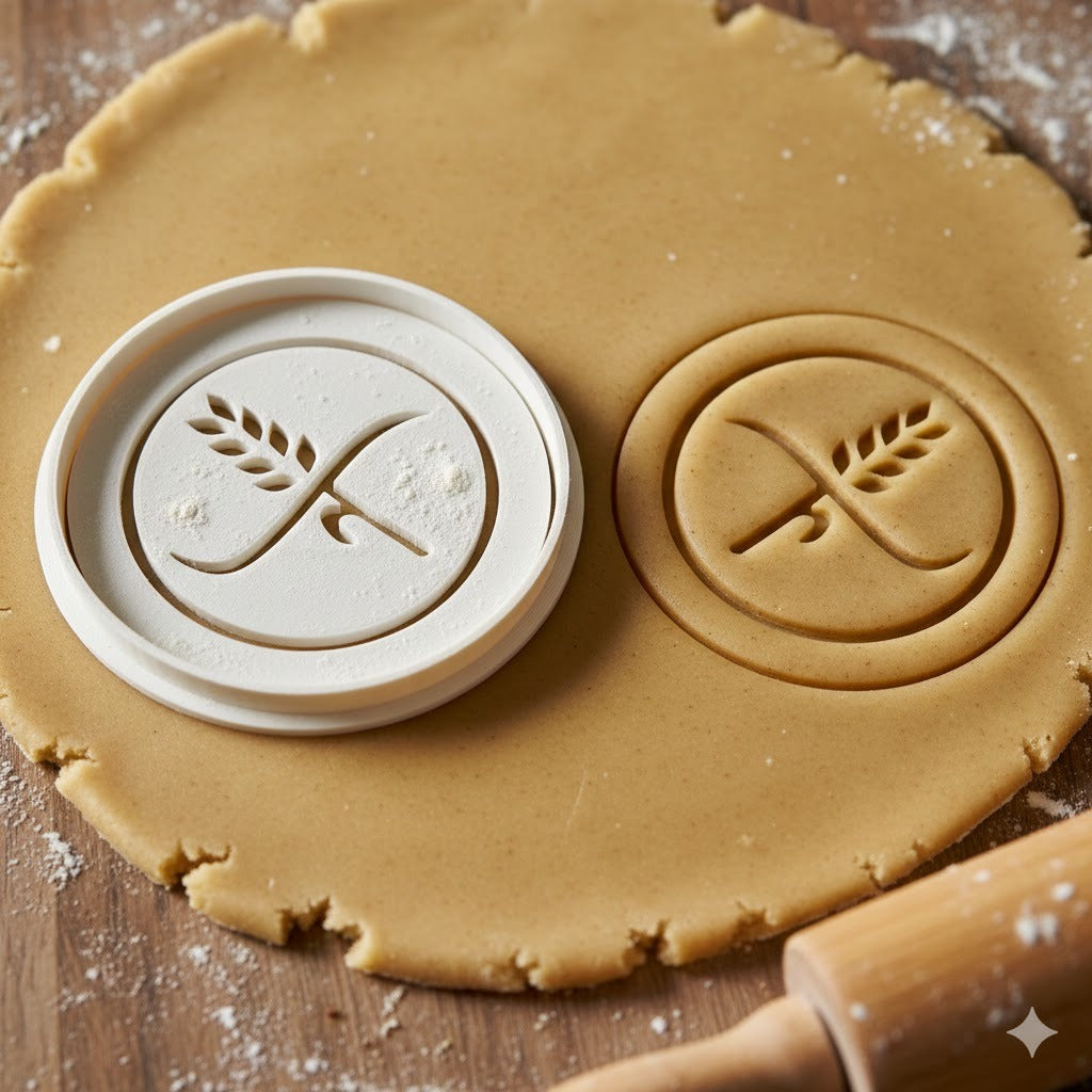 Emporte-pièce Sans Gluten - Tampon Biscuit Pâtisserie Rond