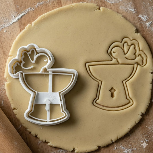 Emporte-pièce Calice et Colombe - Communion Baptême Confirmation