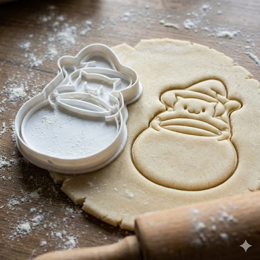 Emporte-pièce Chat Sorcier avec Chaudron - Cookie Cutter