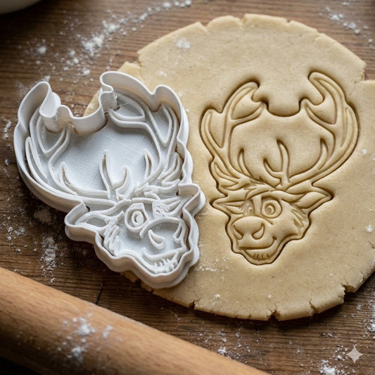 Emporte-Pièce Renne de Noël - Découpoir Biscuit Cerf Festif