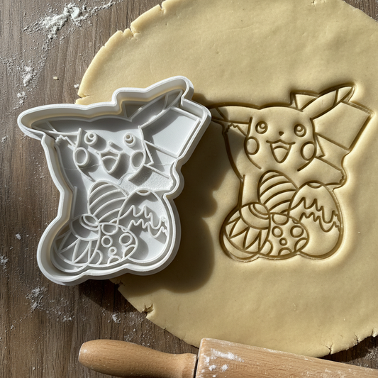 Emporte-pièce Pikachu Œufs de Pâques - Découpoir Pâtisserie Premium