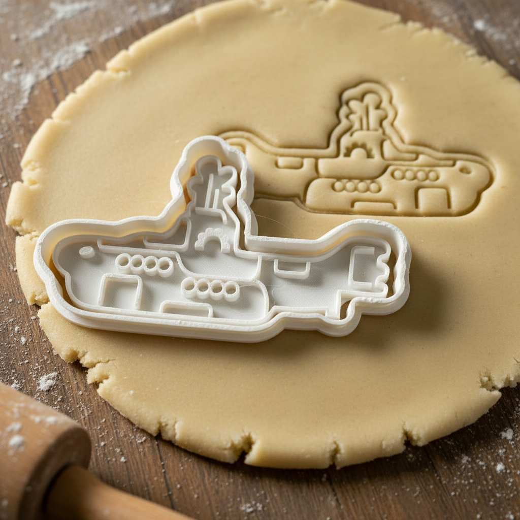 Emporte-pièce Yellow Submarine - Sous-marin Jaune pour Biscuits et Pâtisserie