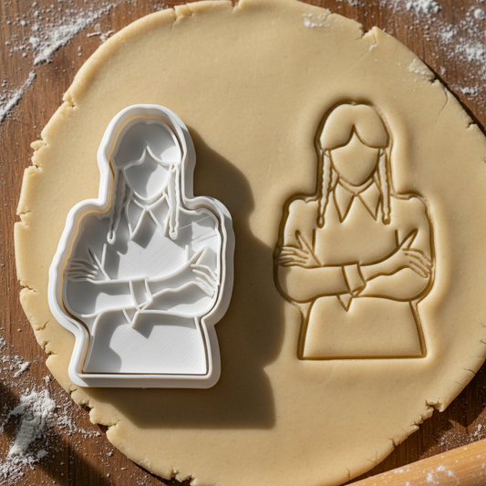 Emporte-pièce Wednesday Addams - Découpoir Biscuit Personnage Gothique
