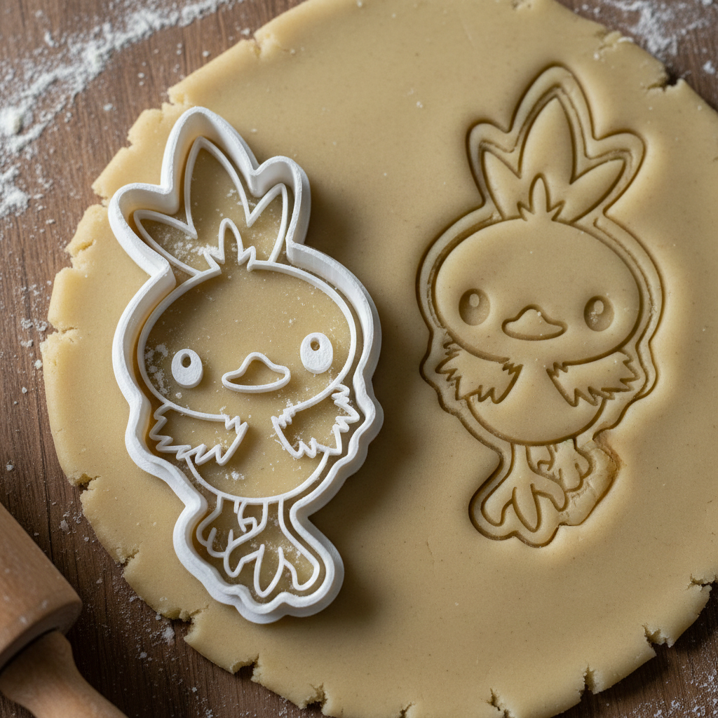 Emporte-pièce Torchic - Découpoir Pokémon pour Biscuits et Pâtisserie